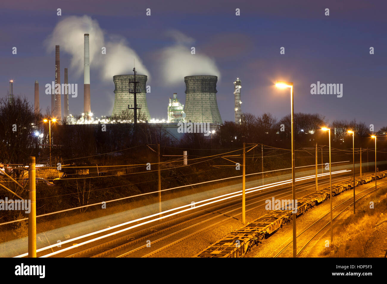 Deutschland, Köln, die Shell Rheinland Raffinerie im Stadtteil Godorf. Es ist die größte Raffinerie Deutschlands. Stockfoto