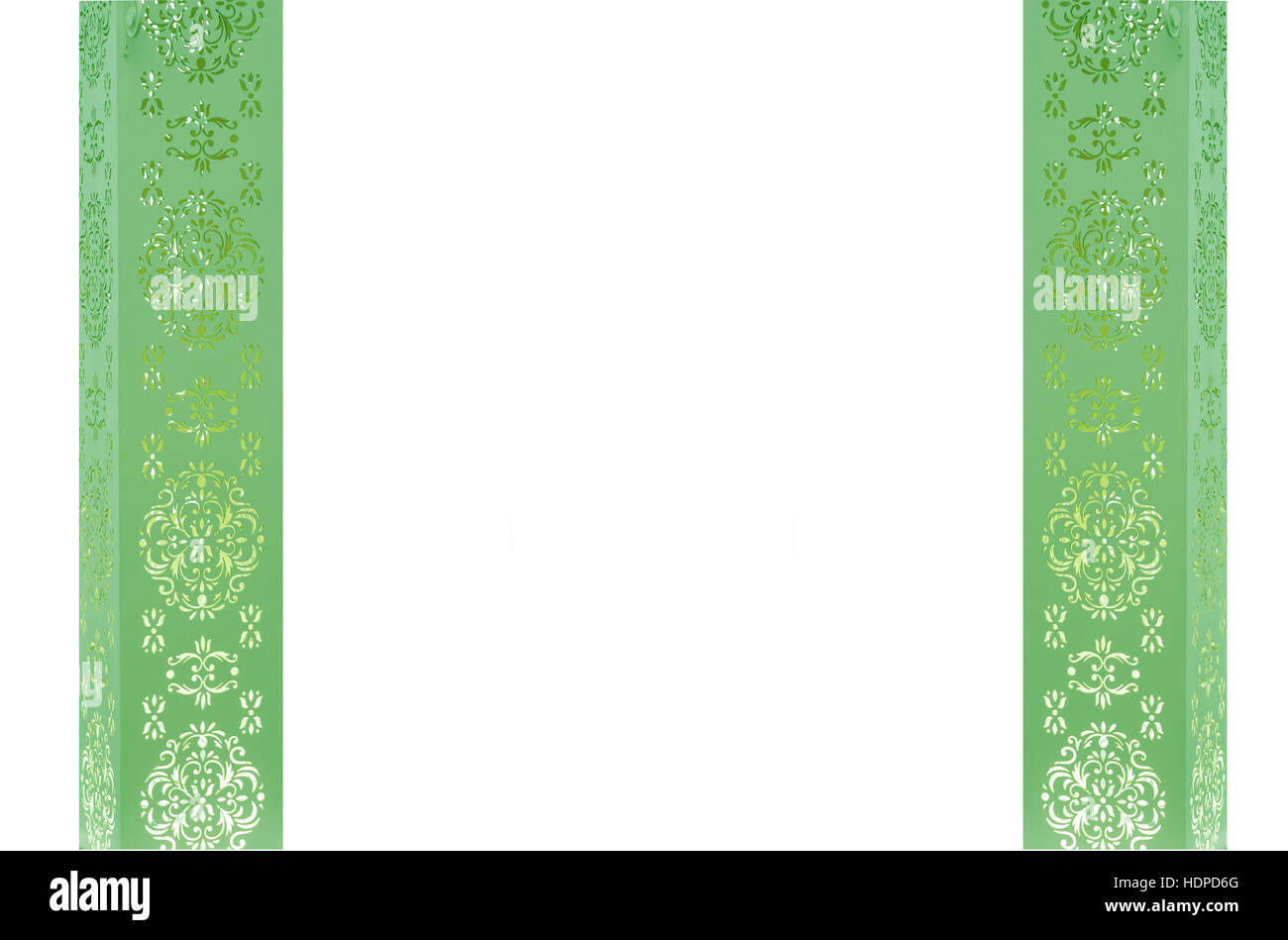 dekorative Streifen auf eine weiße Wand und Platz für text Stockfoto