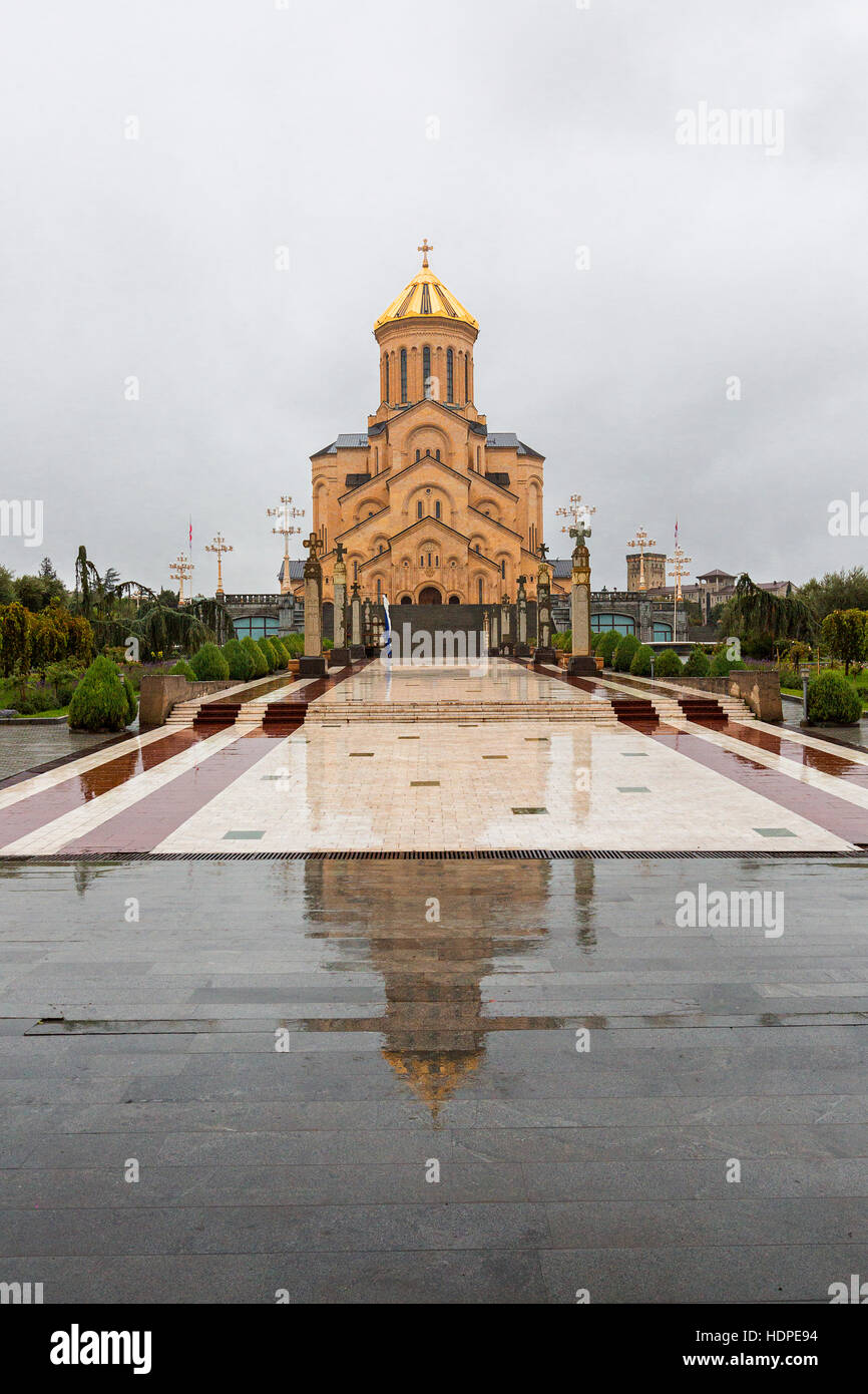 Sameba-Kathedrale in Tiflis, Georgien. Stockfoto