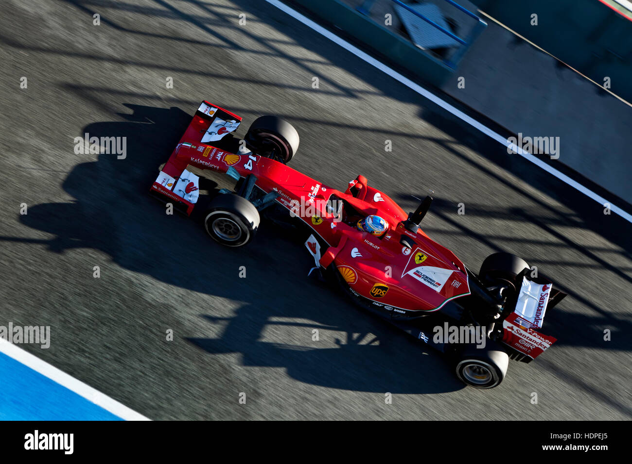 Formel 1-Test, Jerez Stockfoto