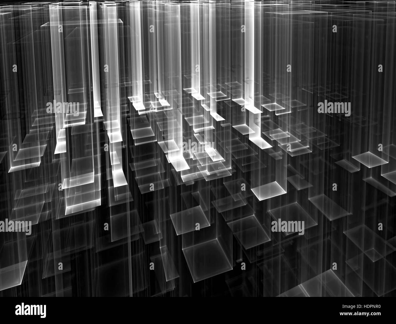 Glas Tech Hintergrund - Digital erzeugte Bild abstrakt Stockfoto