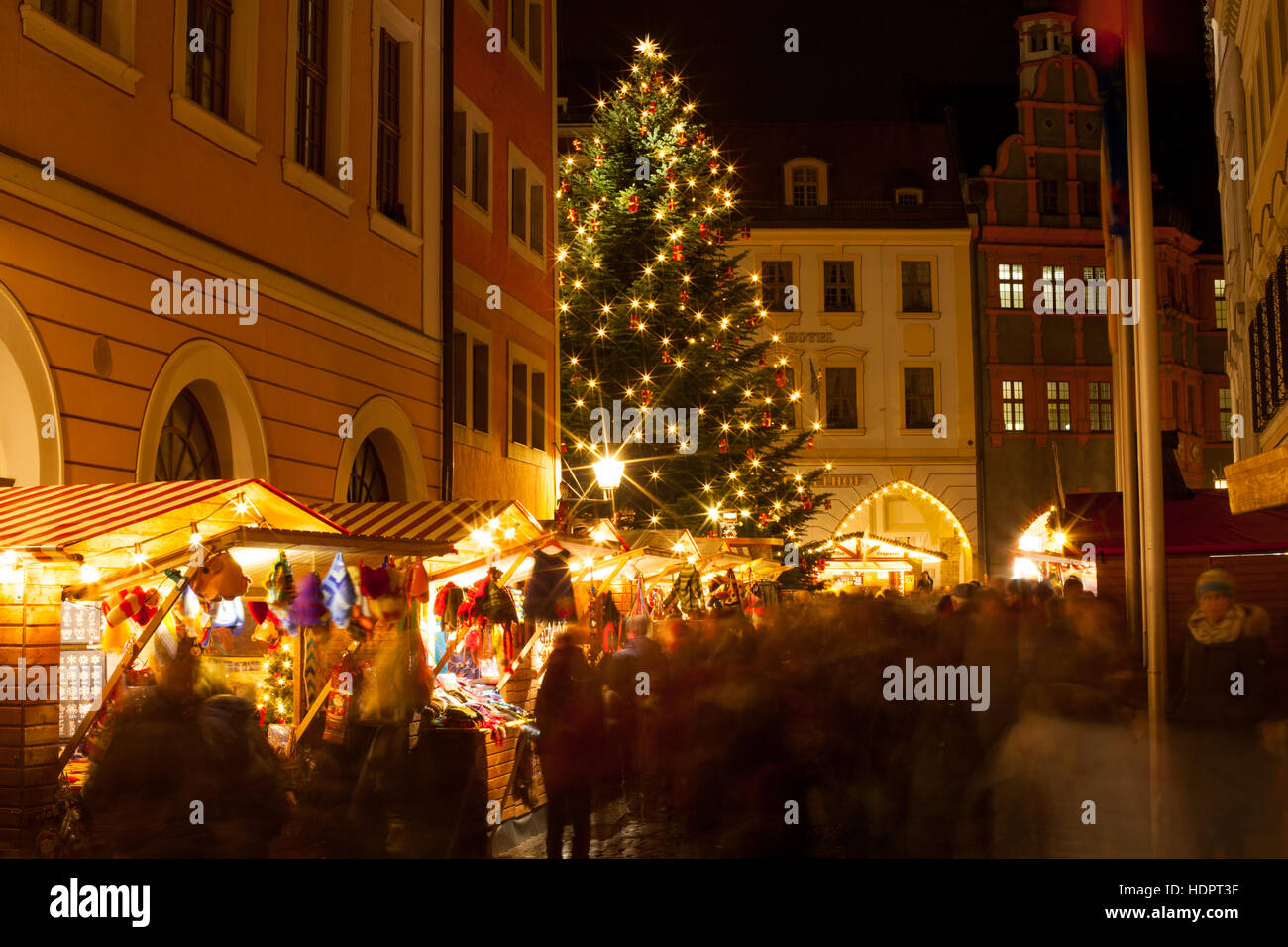 Weihnachtsmarkt in Görlitz Sachsen Deutschland Stockfotografie Alamy