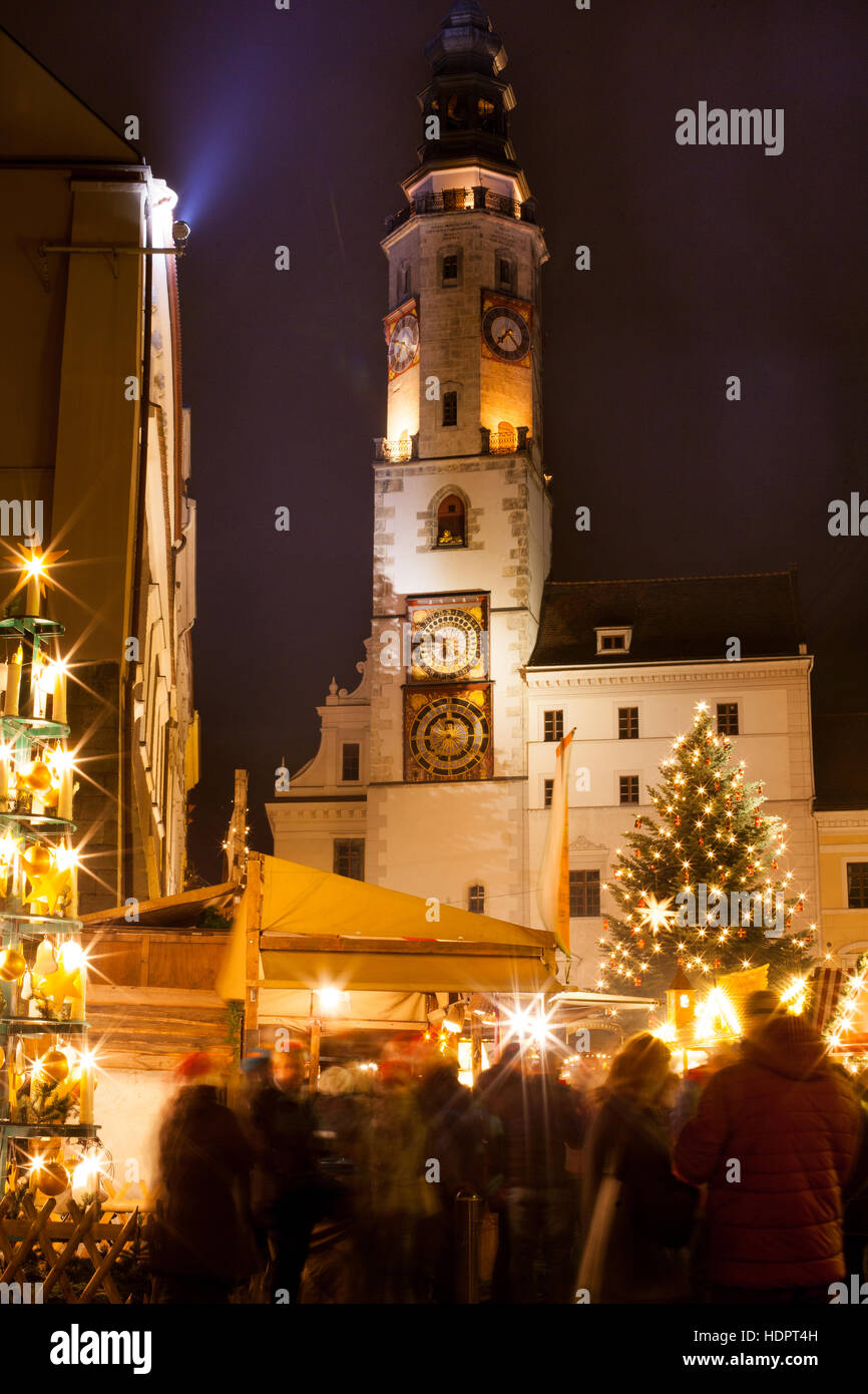 Weihnachtsmarkt in Görlitz Sachsen Deutschland Stockfotografie Alamy