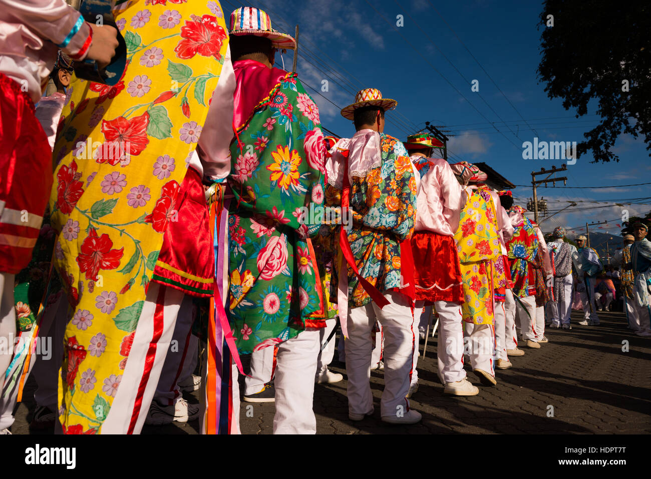 Das traditionelle Fest der Congada, durch das Meer Küste Gemeinden der SE Brasilien Stockfoto