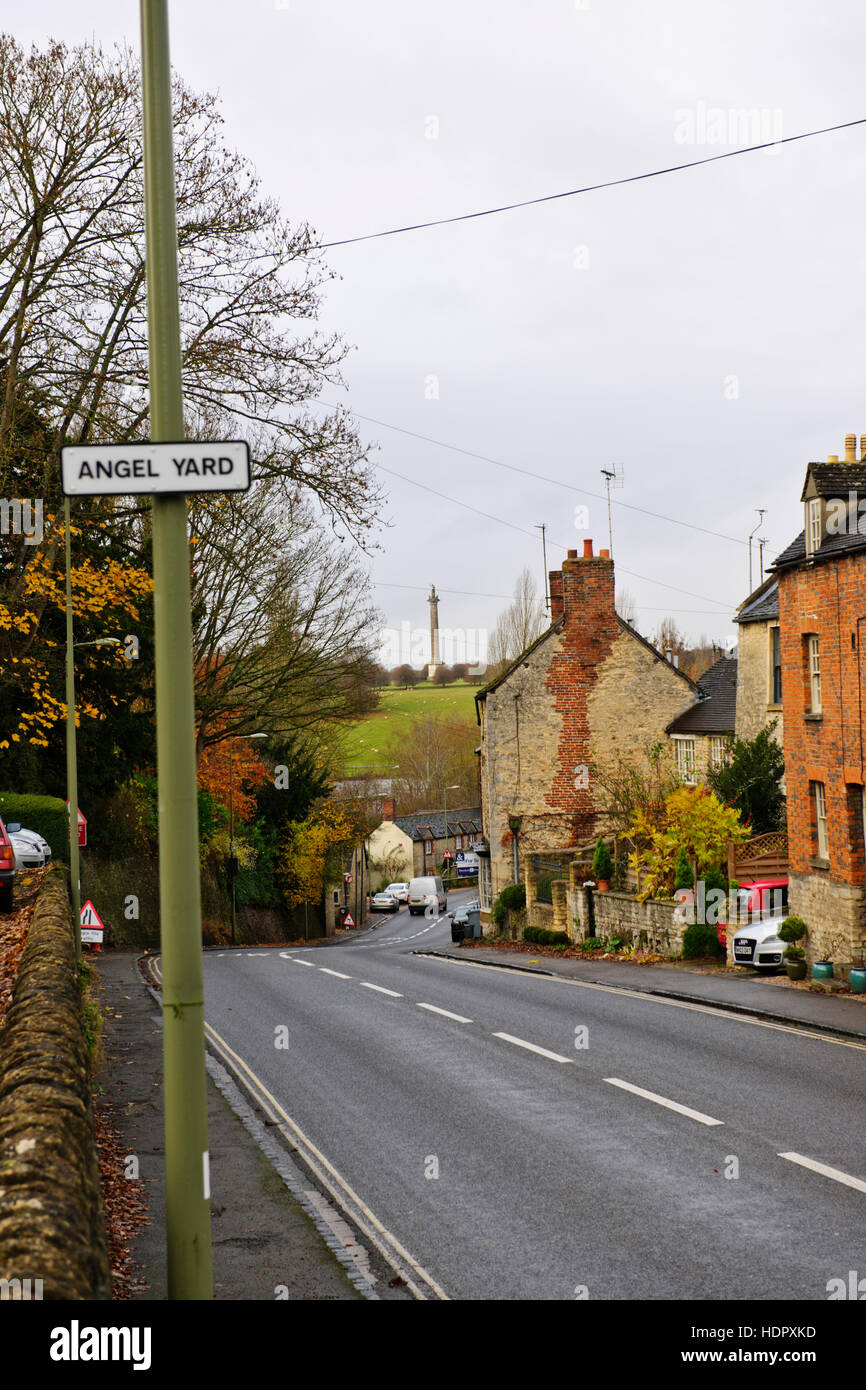 Woodstock, 13. C.Blenheim Palast-Haus an Sir Winston Churchill & Herzog von Marlborough, alten Dorf, Pubs, Gaststätten in der Nähe von Oxford. Stockfoto