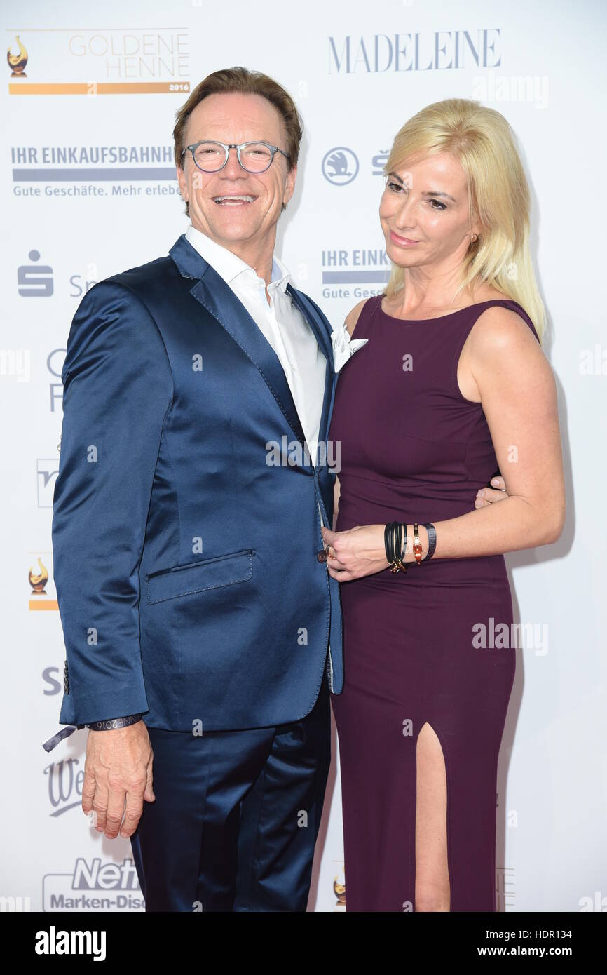 Goldene Henne Award 2016 auf der Messe. Ankunft D Wolfgang Lippert, Gesine Lippert wo Leipzig