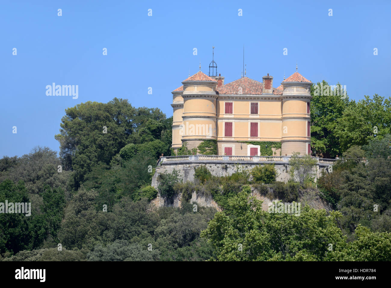 Chateau de Rousset Weingut oder Domaine Greoux-Les-Bains Alpes-de-Haute-Provence-Provence-Frankreich Stockfoto