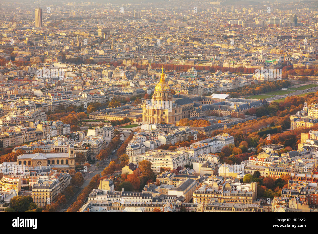Das Armee-Museum in Paris, Frankreich-Luftbild Stockfoto