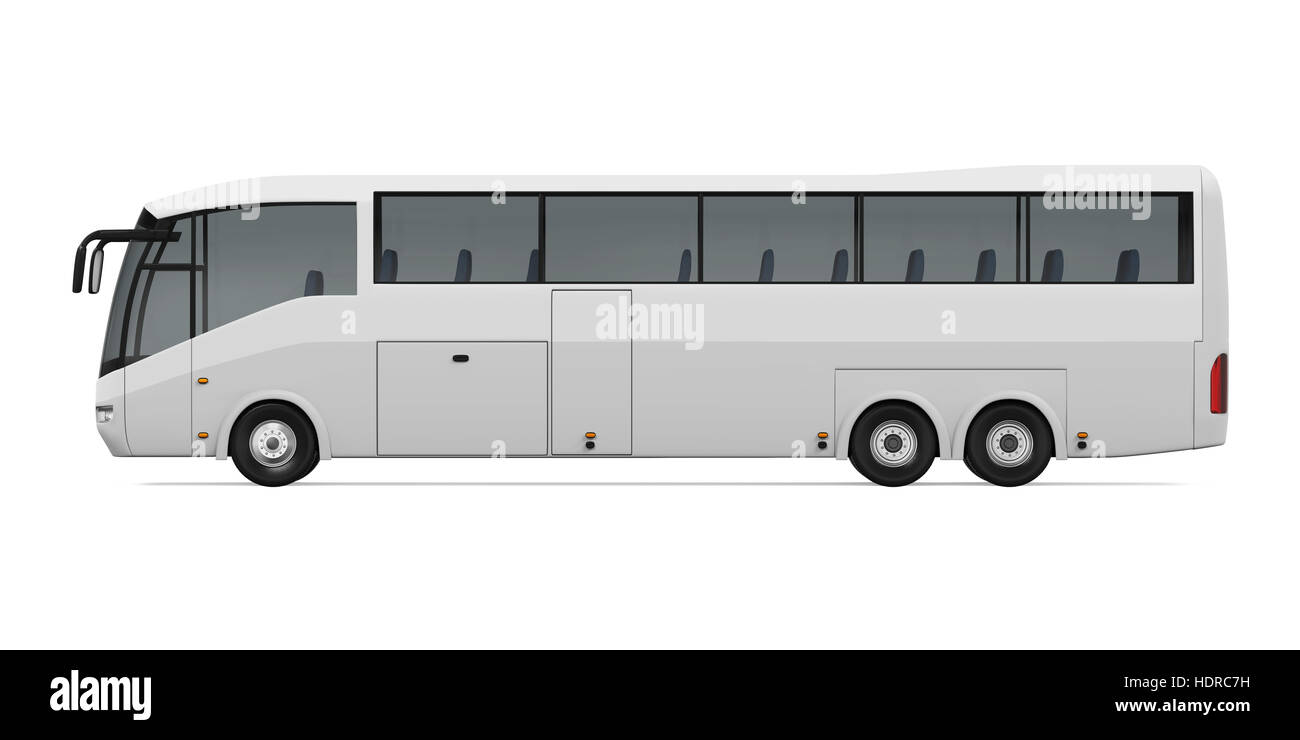 Weißen Tourbus Stockfoto