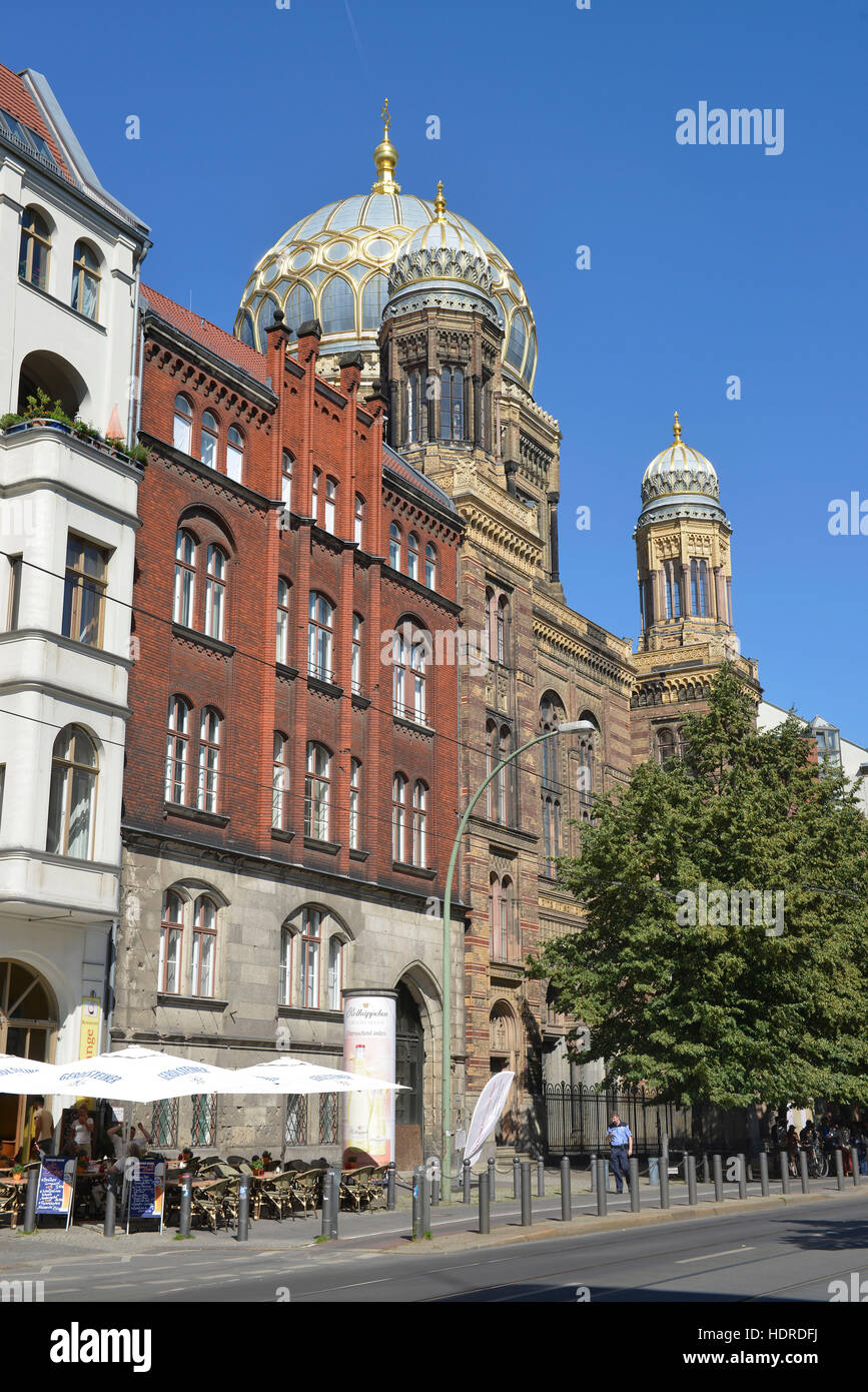 Synagoge, Oranienburger Straße, Mitte, Berlin, Deutschland Stockfoto