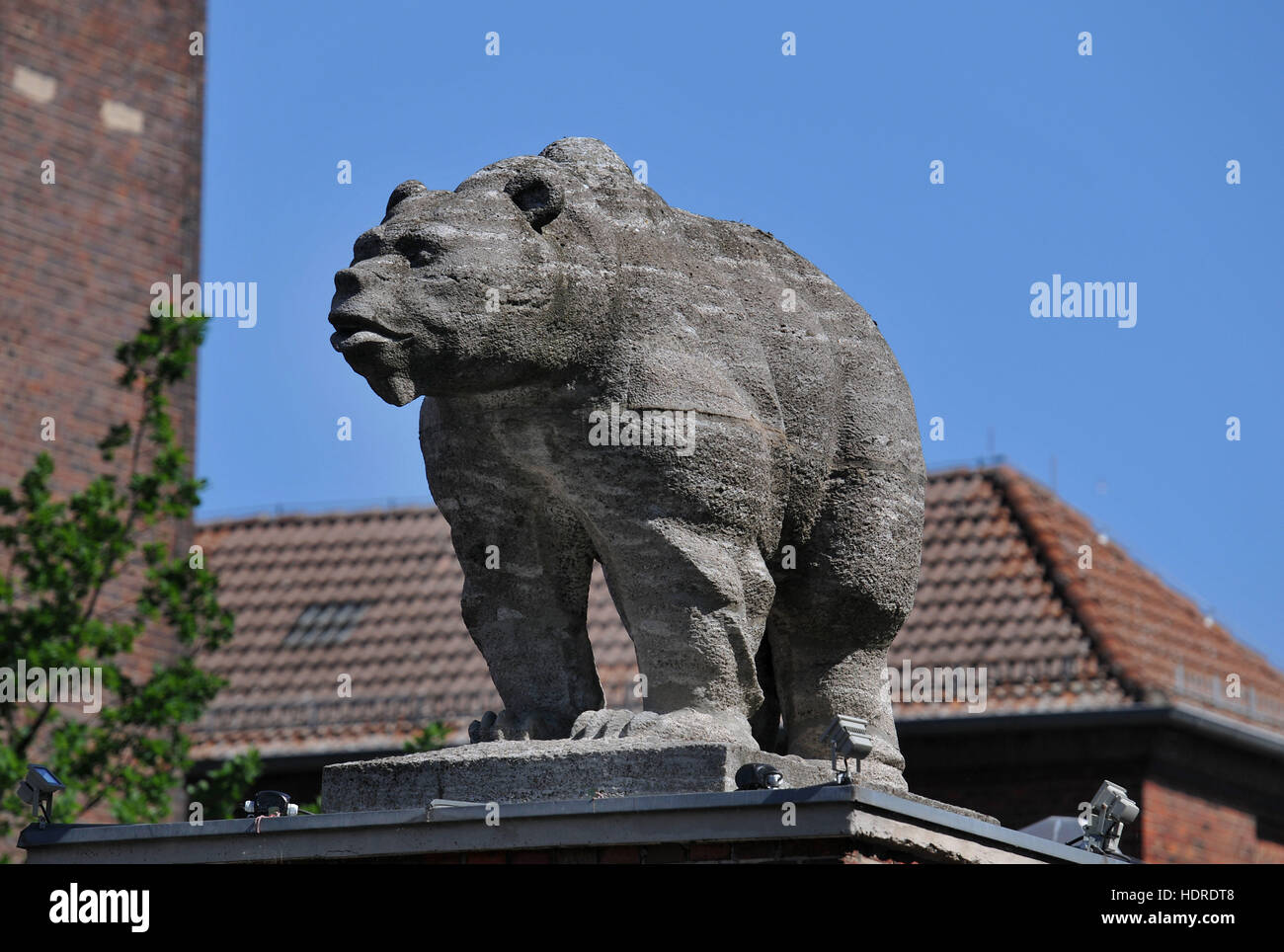 Berliner Bär, Eichenstrasse, Treptow, Berlin, Deutschland Stockfoto