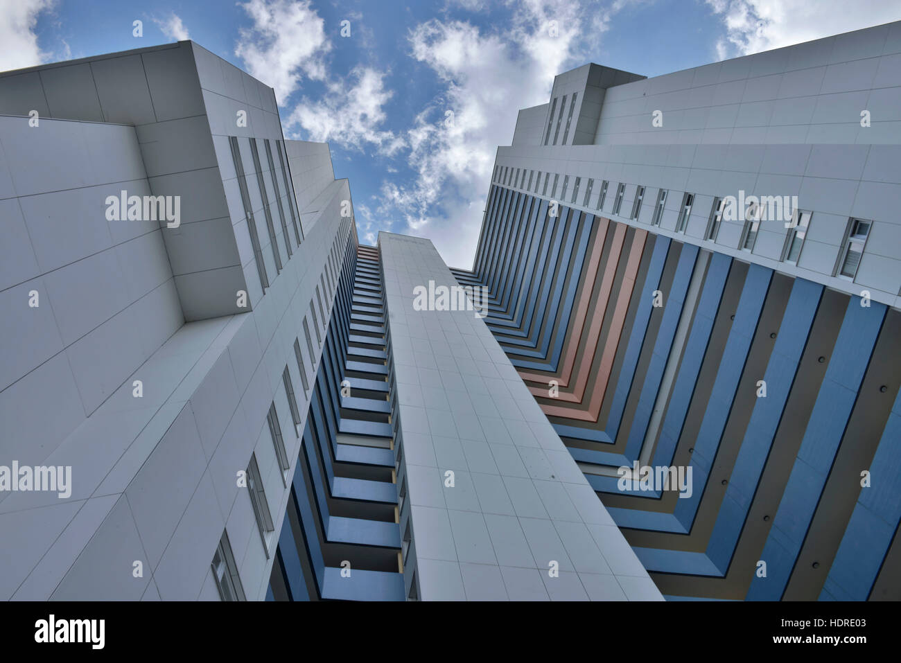 Wohnhochhaus Ideal, Fritz-Erler-Allee 120, Gropiusstadt, Neukölln, Berlin, Deutschland Stockfoto