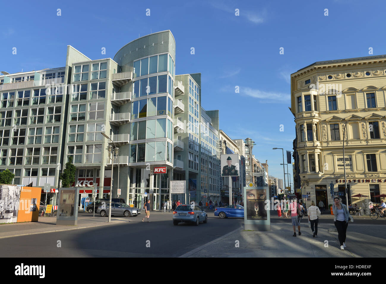 Checkpoint Charlie, Mitte, Berlin, Deutschland Stockfoto