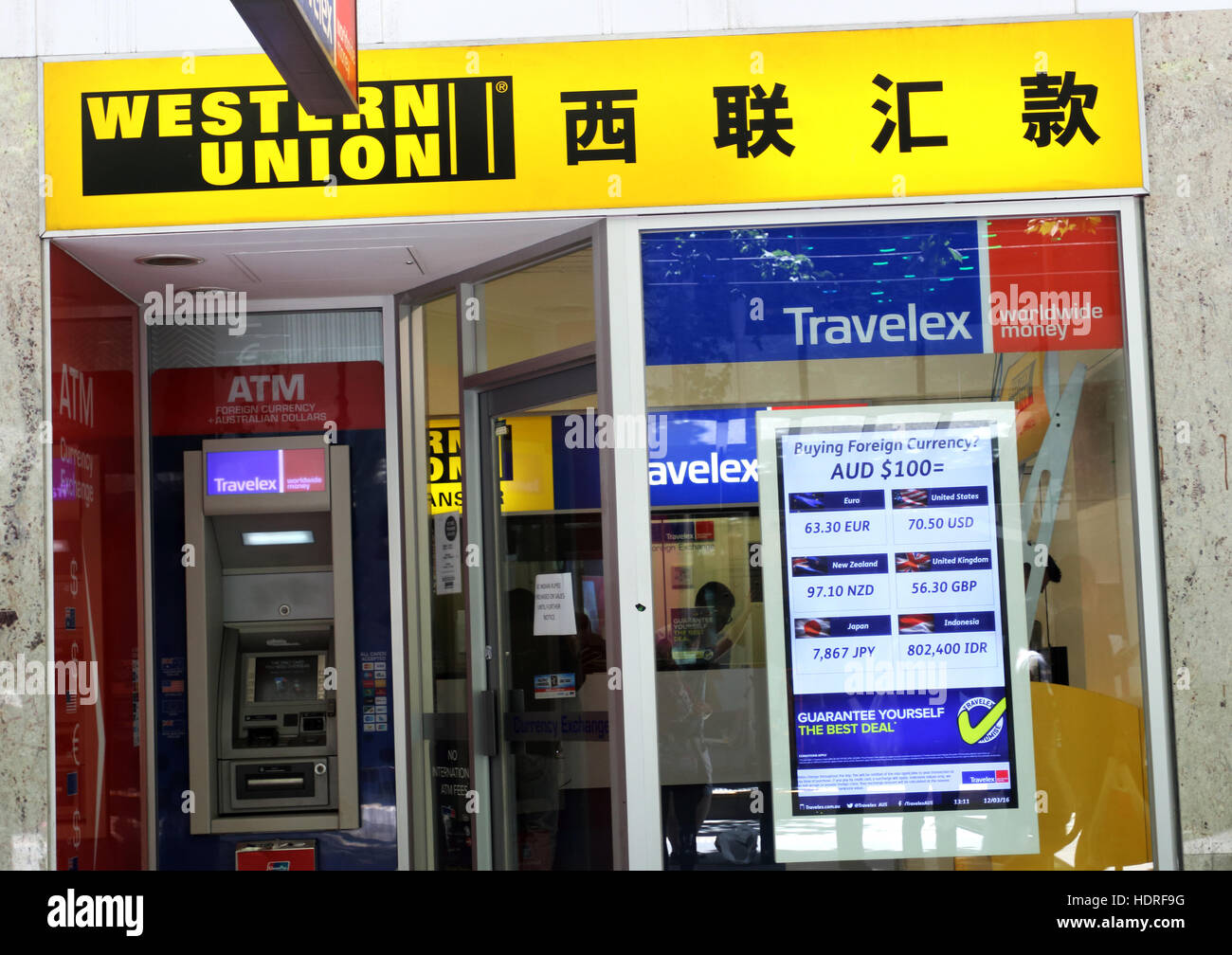 Western Union Währungsumtausch Stockfotos und -bilder Kaufen - Alamy