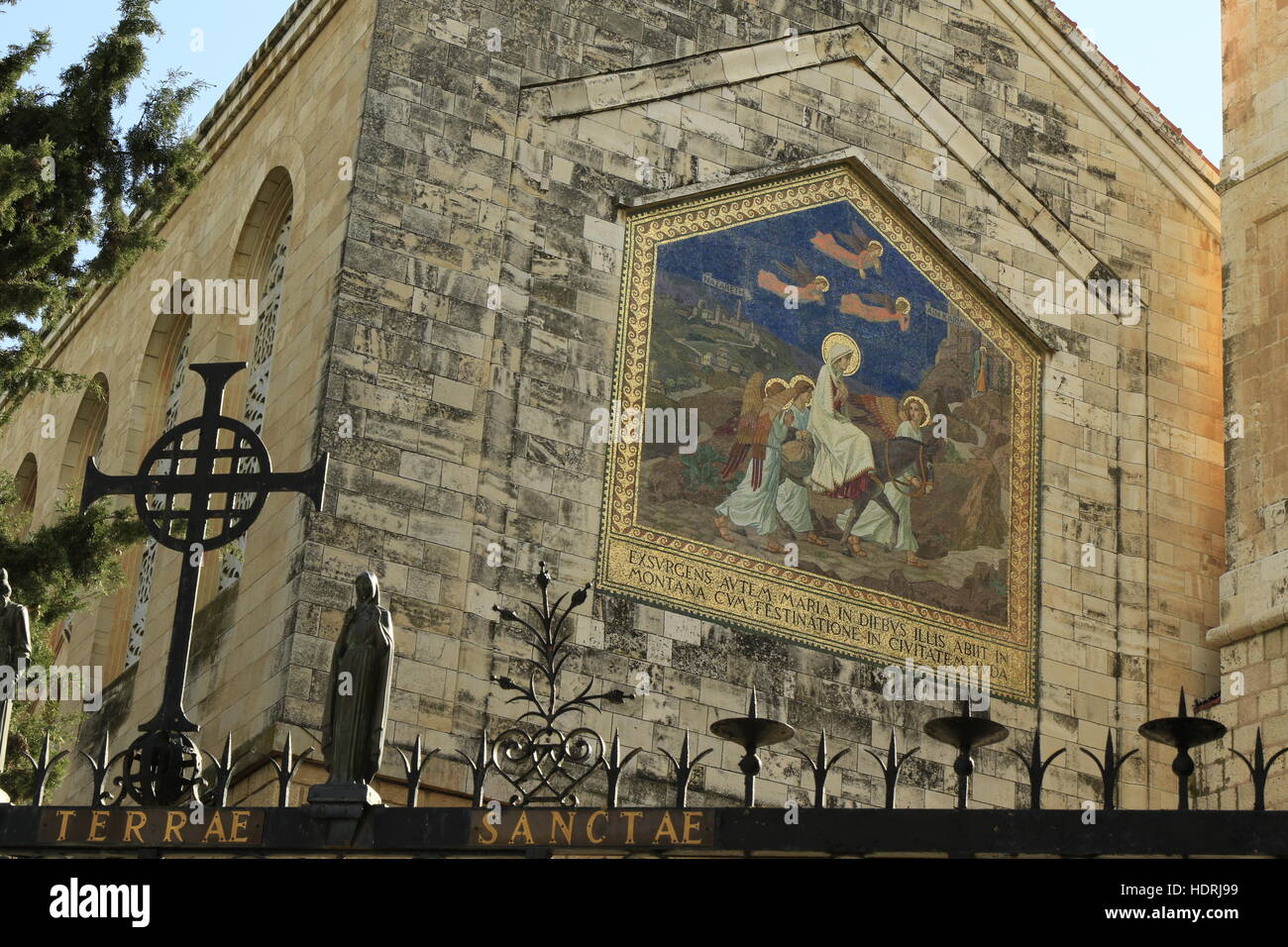 Israel, Jerusalem, die Kirche der Heimsuchung in Ein Karem Stockfoto