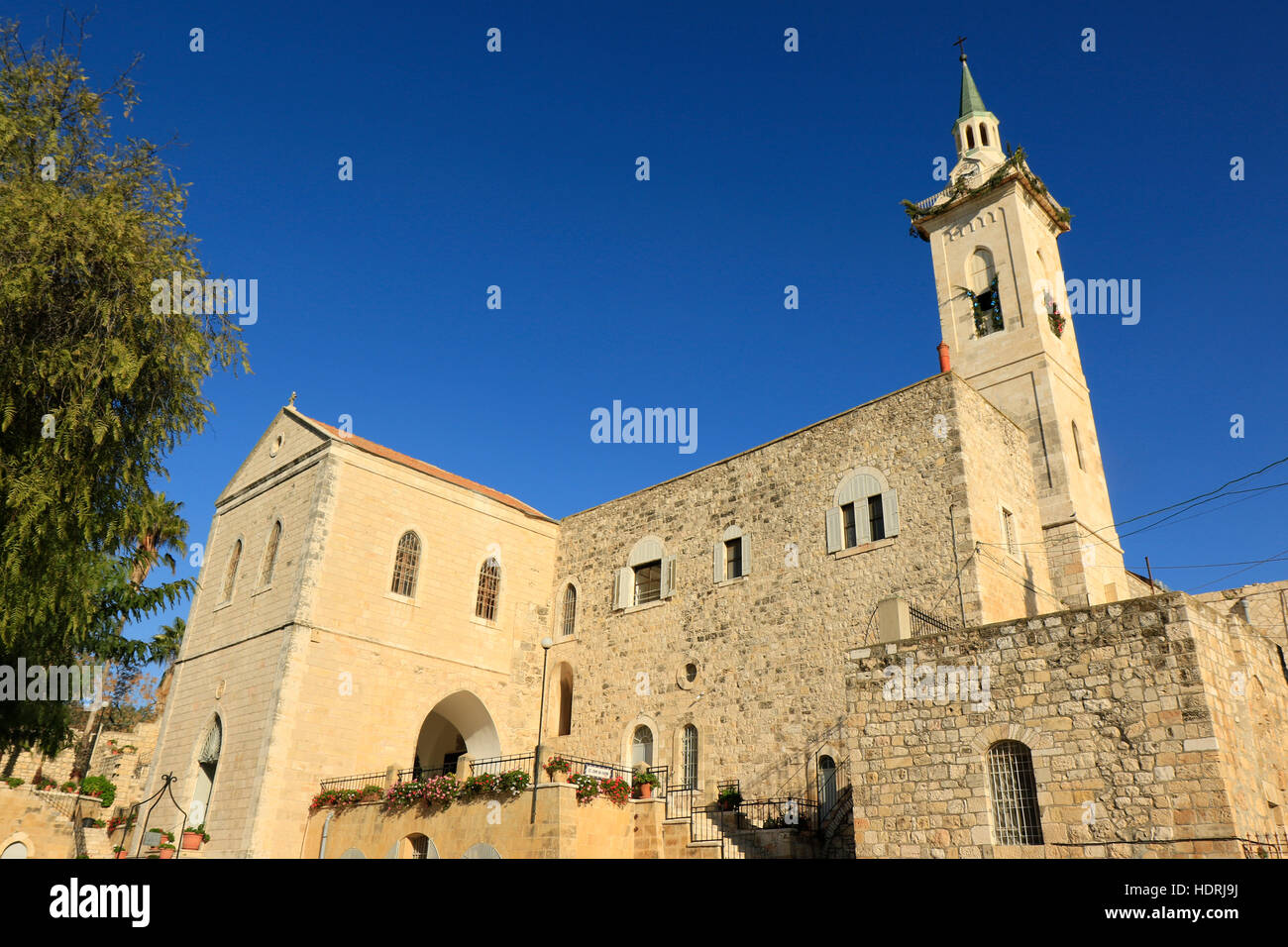 Israel, Jerusalem, die Kirche St. Johannes der Täufer in Ein Karem an dem Ort, wo nach der Tradition, St. Johannes der Täufer wurde geboren Stockfoto