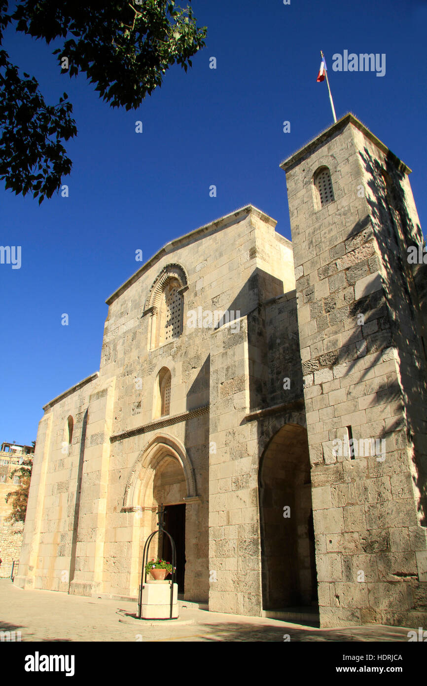 Israel, die Altstadt von Jerusalem, Saint Anne Church, ein 12. Jahrhundert Kreuzritterkirche, errichtet an der Geburtsstätte von Anne (Hannah), Mutter von Mary Stockfoto