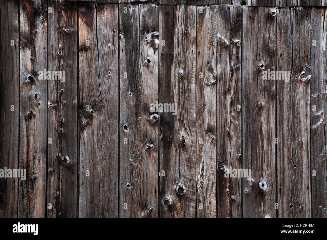 Scheune Holz Außenwand; Knowlton, Quebec, Kanada Stockfoto