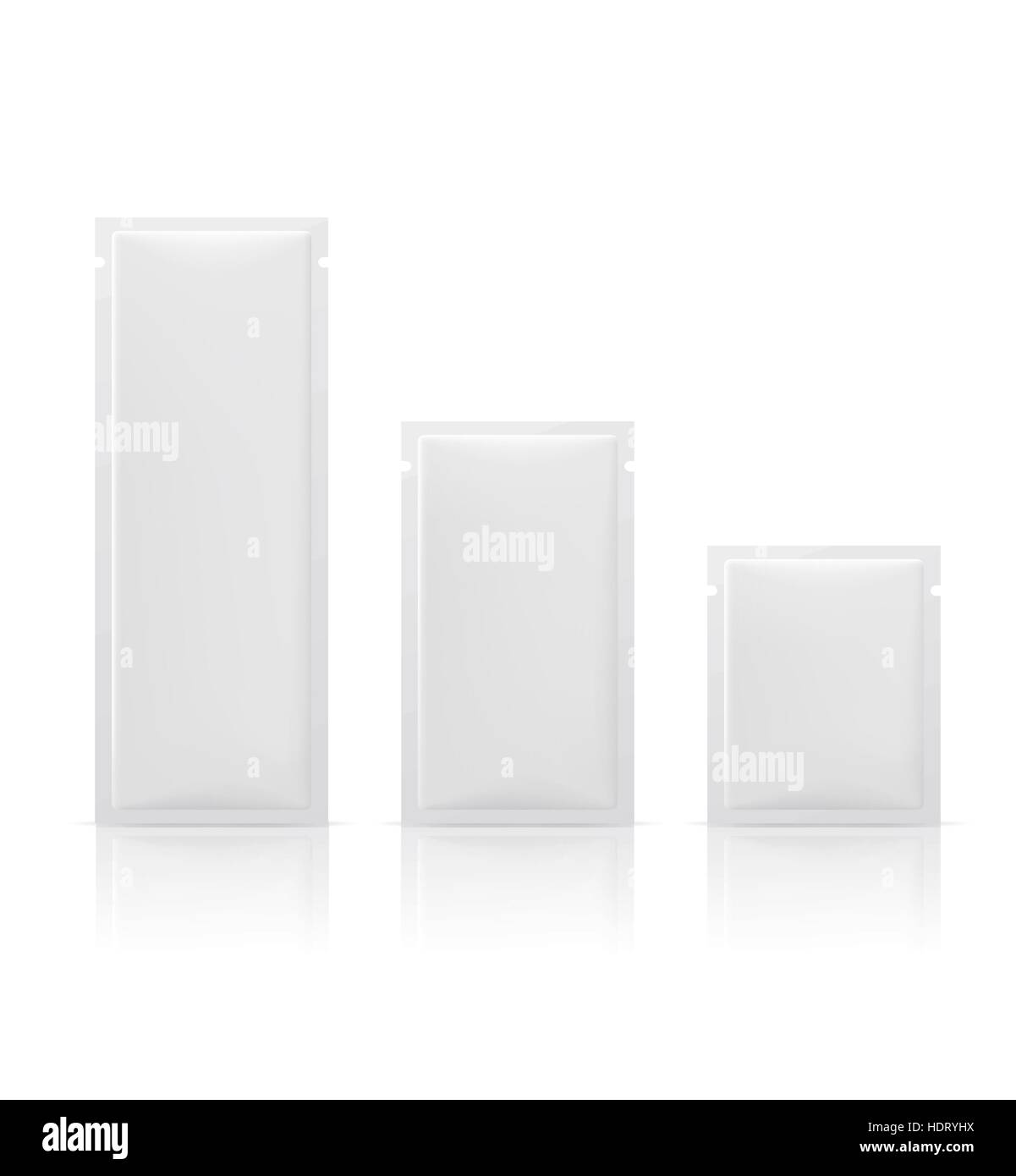 leeres Paket isolierten auf weißen Hintergrund Stock Vektor