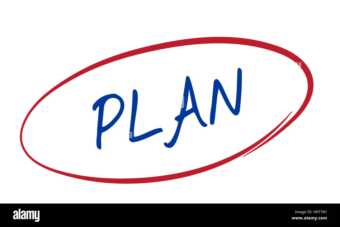 Plan Design Guide Mission Objektive Lösungskonzept Stockfoto