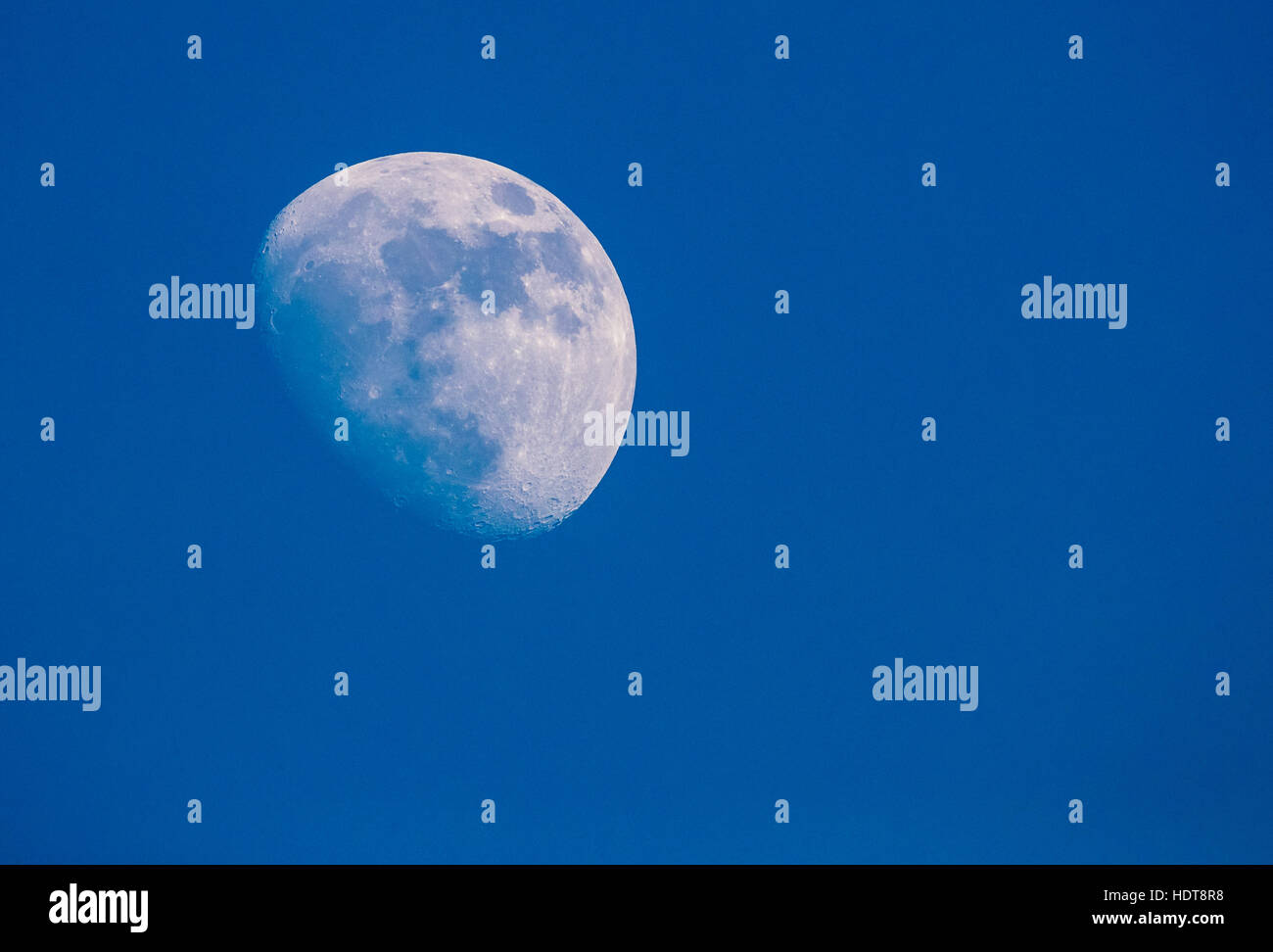 Mond am Tage Stockfoto