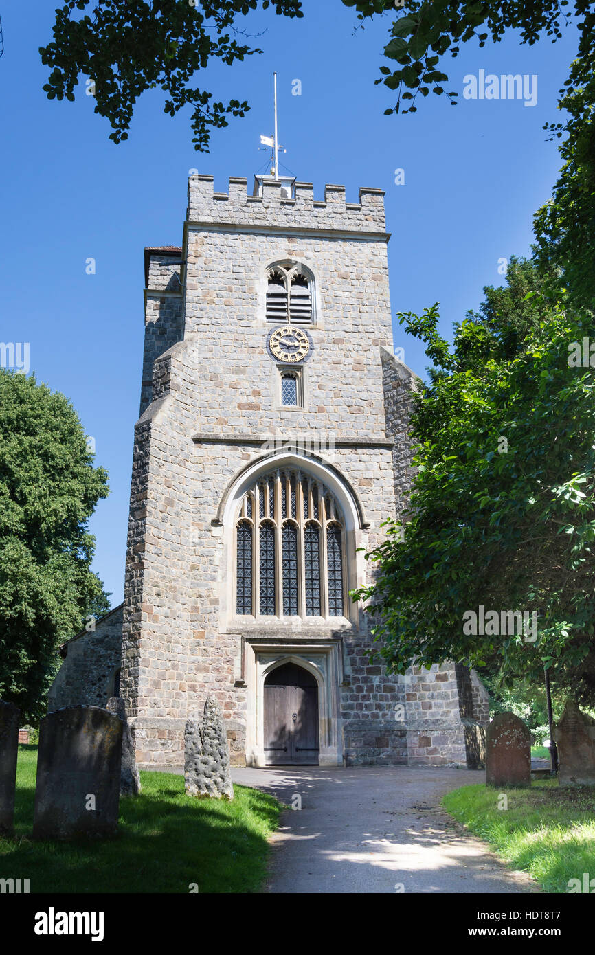 St. Marien Kirche, Perry Hill, Worplesdon, Surrey, England, Vereinigtes Königreich Stockfoto