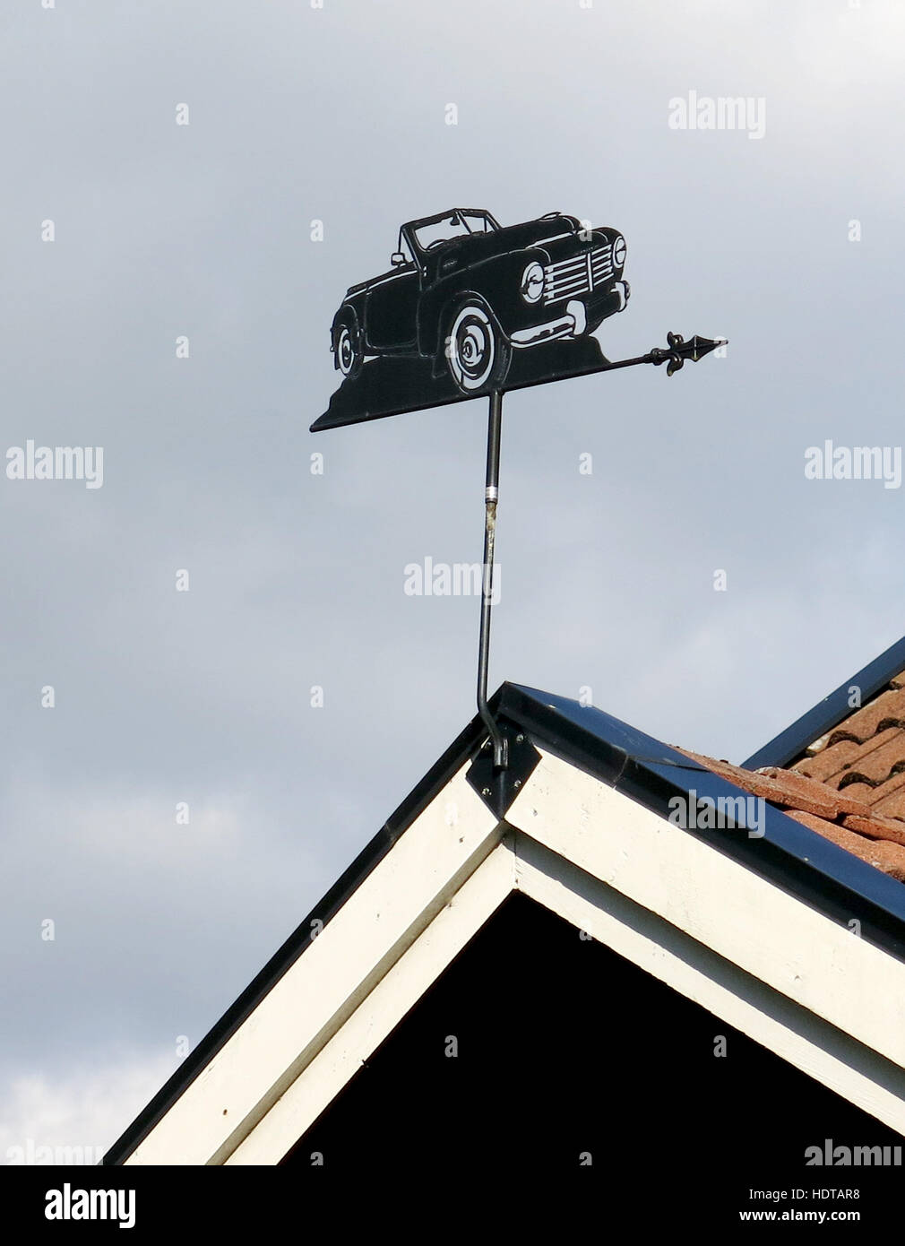 WETTERFAHNE als Volvo Cabrio 2015 Stockfoto