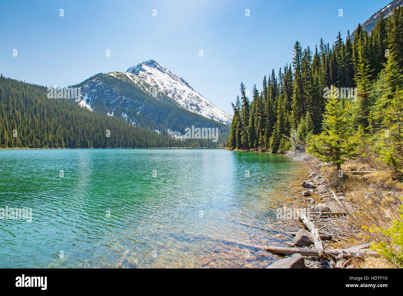 Malerische Ansichten von Geraldine Seengebiet von Jasper Nationalpark Alberta Kanada Stockfoto
