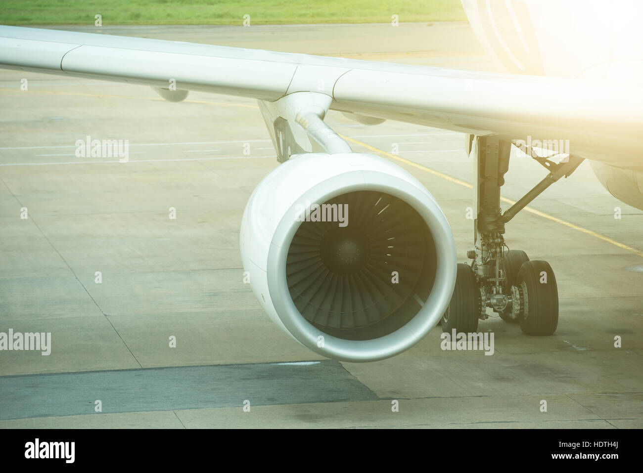 Flugzeugmotor Stockfoto