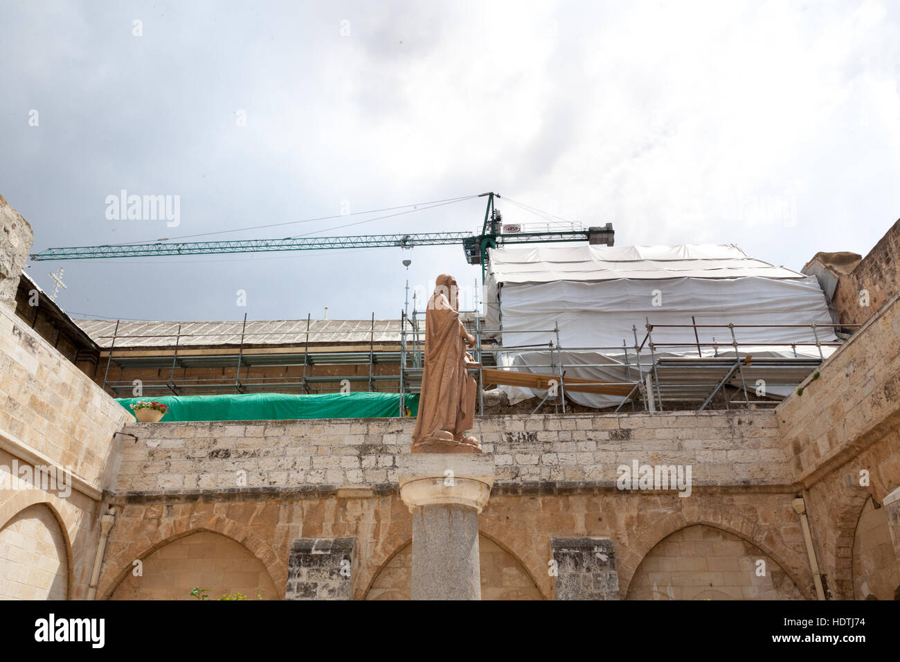 Bethlehem, Israel, 11. Mai 2016: Hl. Hieronymus in der Kirche von St. Catherina beiseite der Geburtskirche in Bethlehem im palästinensischen Autonomie. Stockfoto