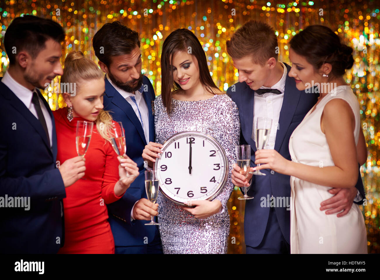 Lange gewartet für Silvester Stockfoto