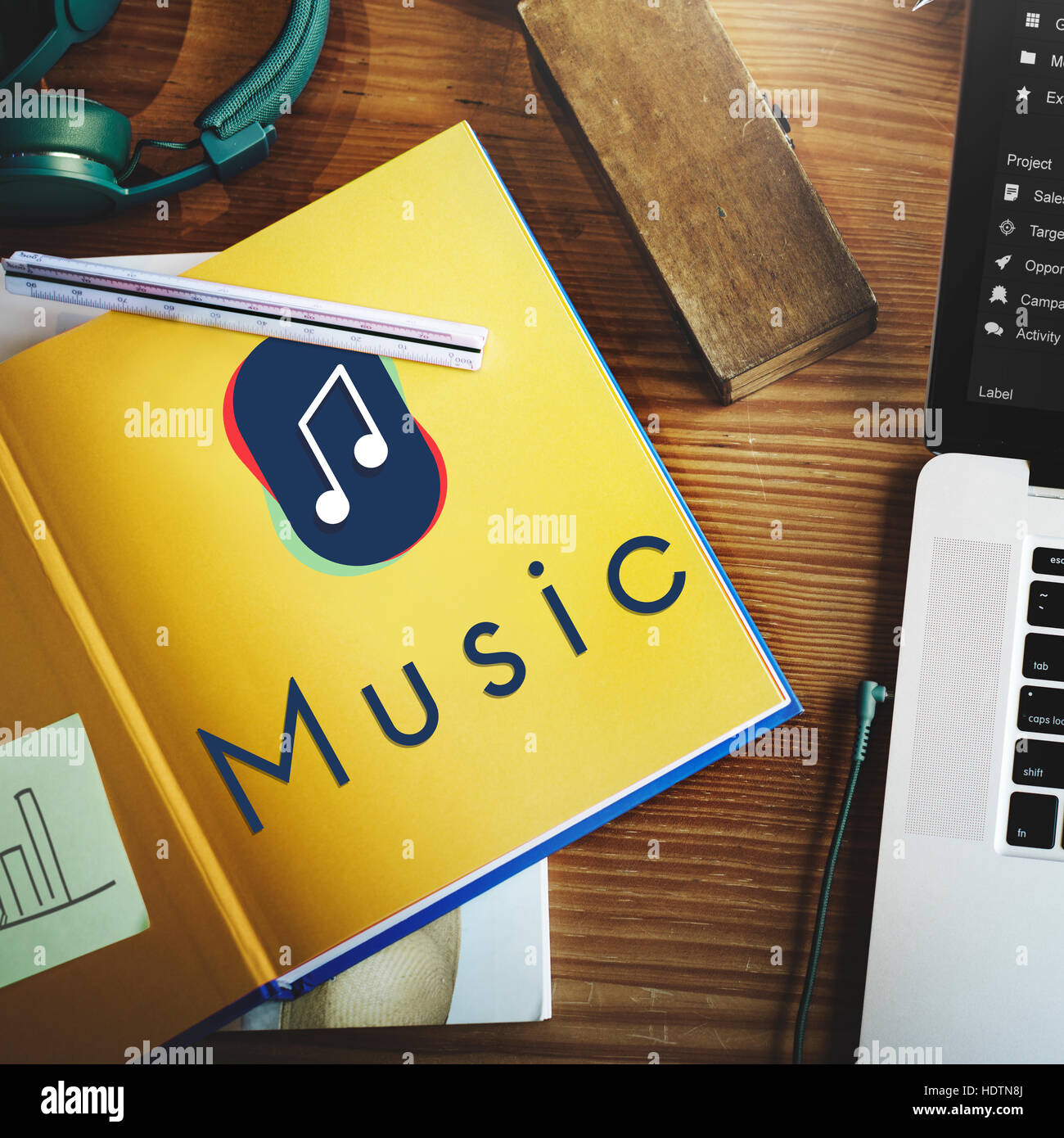Musik-Streaming-Multimedia-Unterhaltung Kunst des Klangkonzept Stockfoto