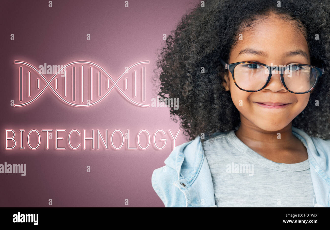 DNA-Helix Life Science Grafikkonzept Stockfoto