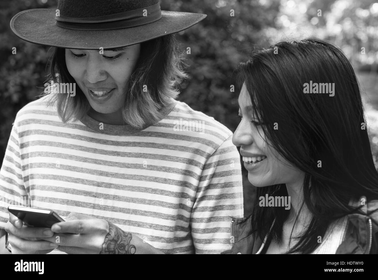 Reisende paar Liebe Glück Konzept Stockfoto