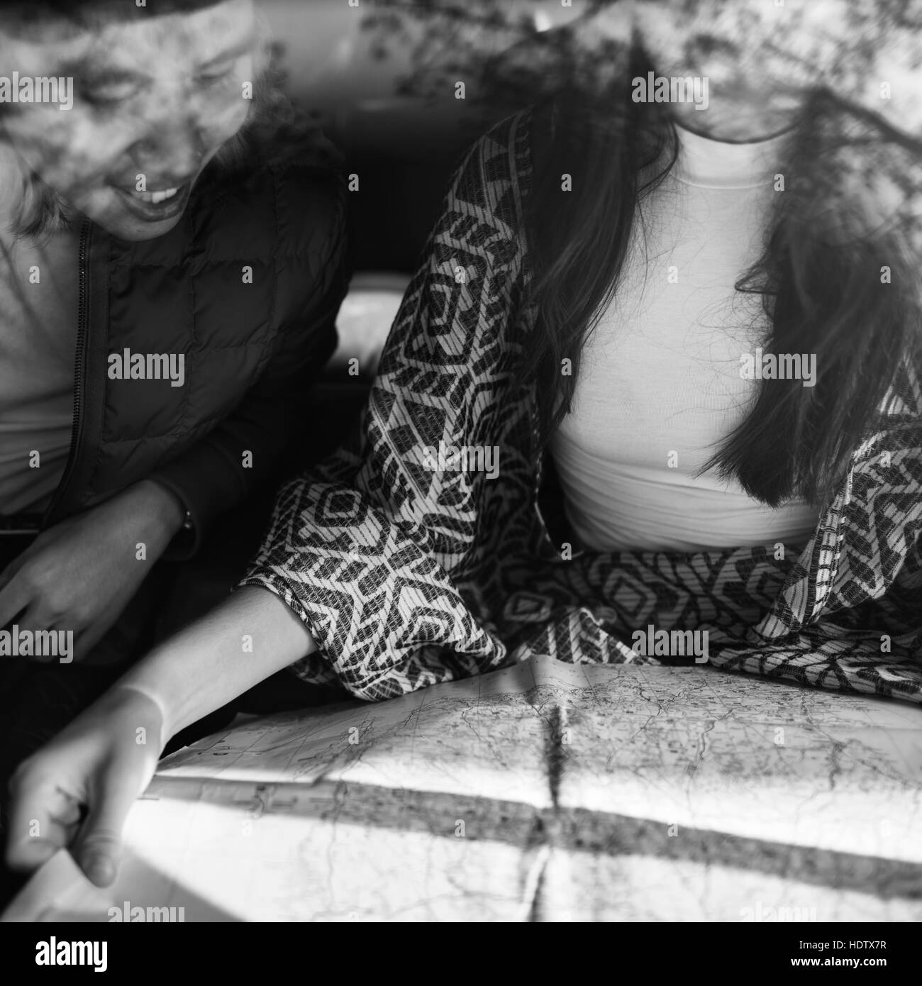 Gruppe von Menschen auf Reisen Konzept Stockfoto