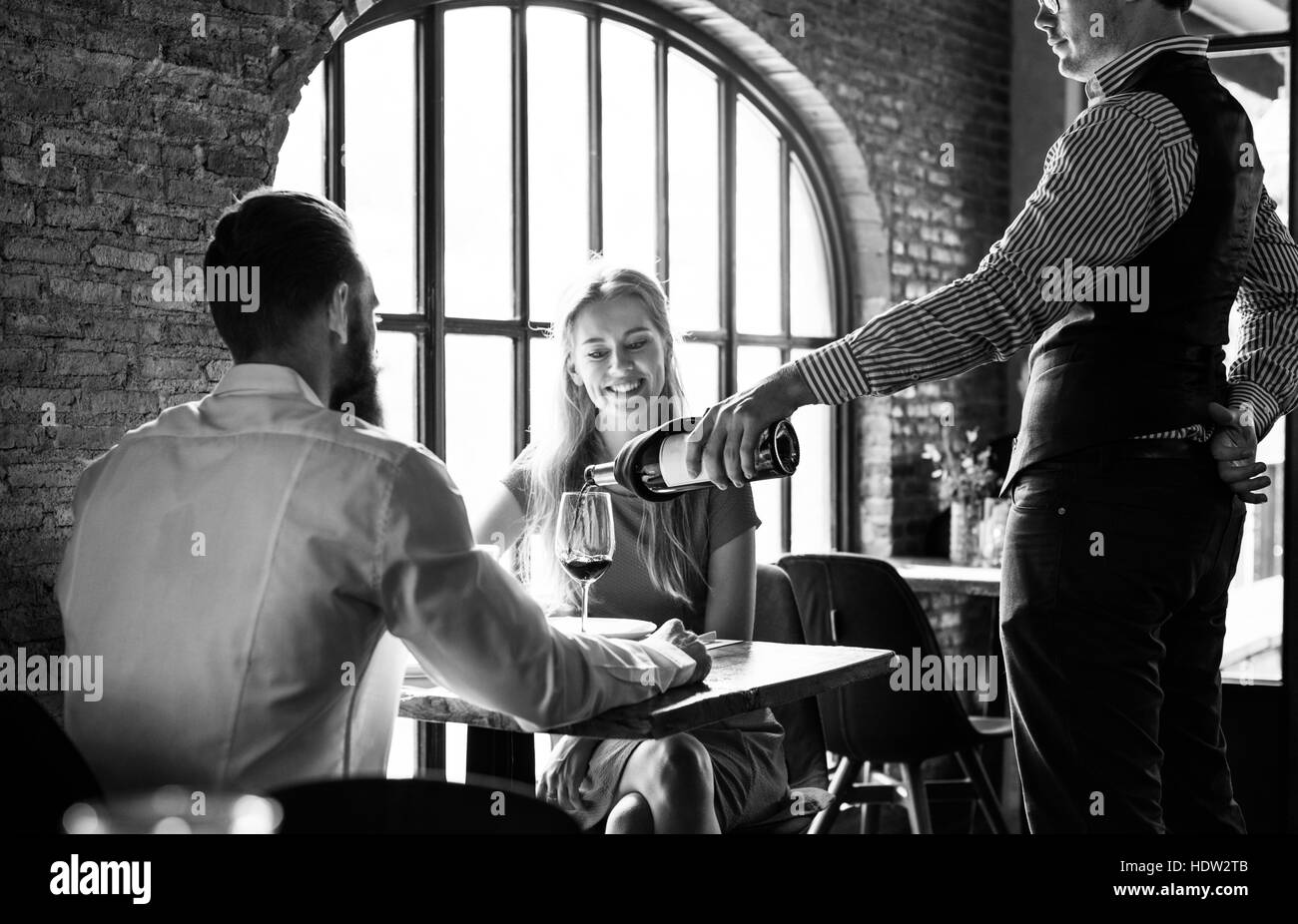 Restaurant chillen zurückhaltend elegante Lifestyle-Konzept Stockfoto