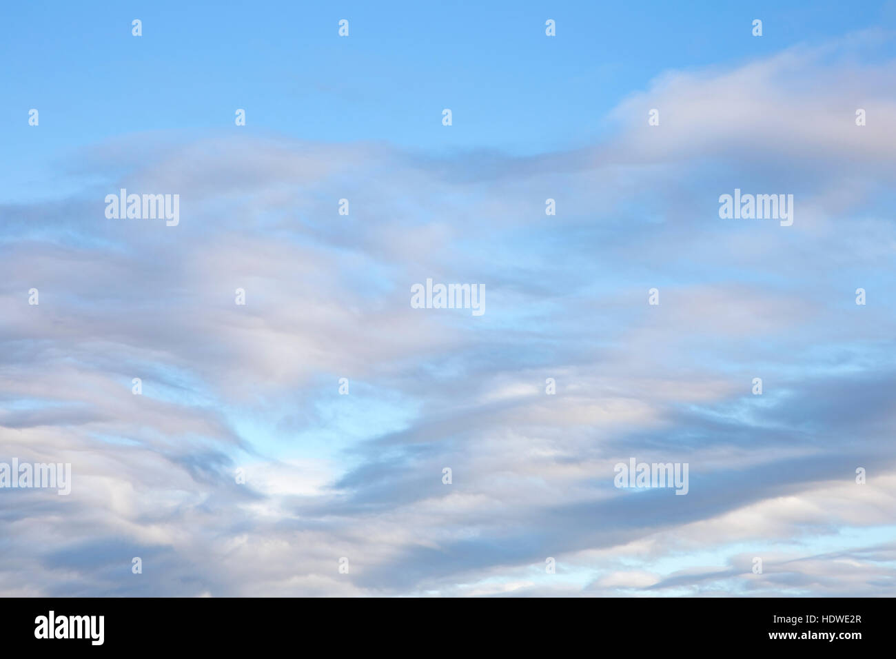 Ungewöhnliche Stratocumulus Wolkenbildung. Stockfoto