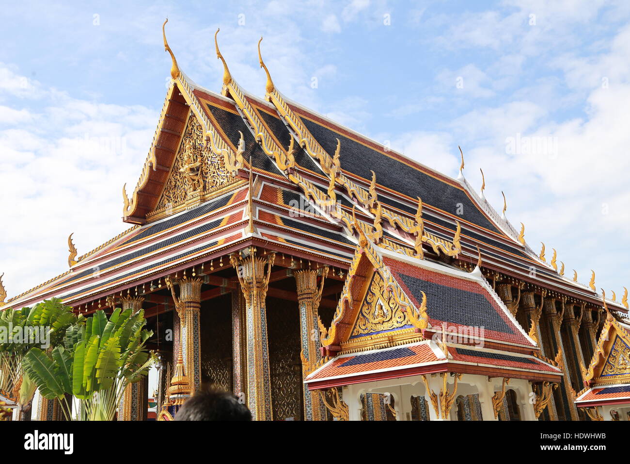 Wat Pra KEO öffentliche Tempel Grand Palace, Bangkok Thailand Stockfoto