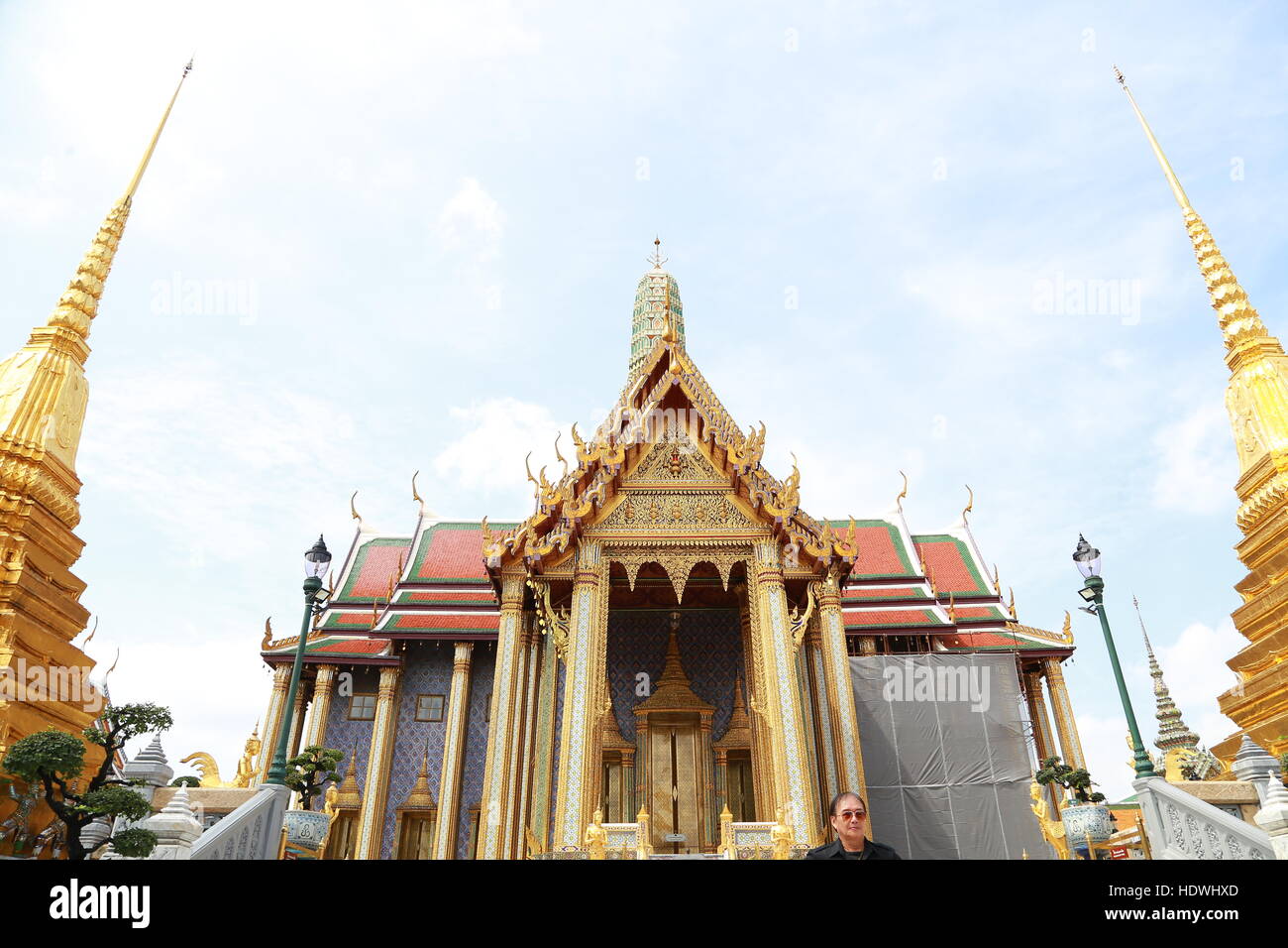 Wat Pra KEO öffentliche Tempel Grand Palace, Bangkok Thailand Stockfoto