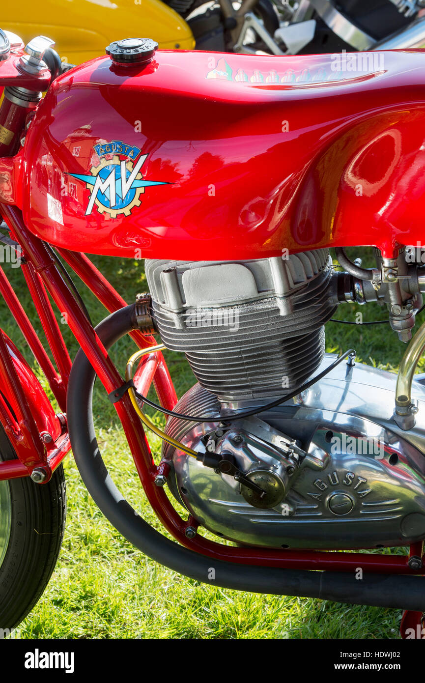 Oldtimer MV Agusta Motorrad detail Stockfoto