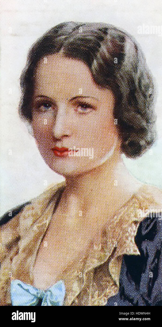EILEEN JOYCE (1908-1991) australischen Konzertpianisten 1935 Zigarette Karte Stockfoto