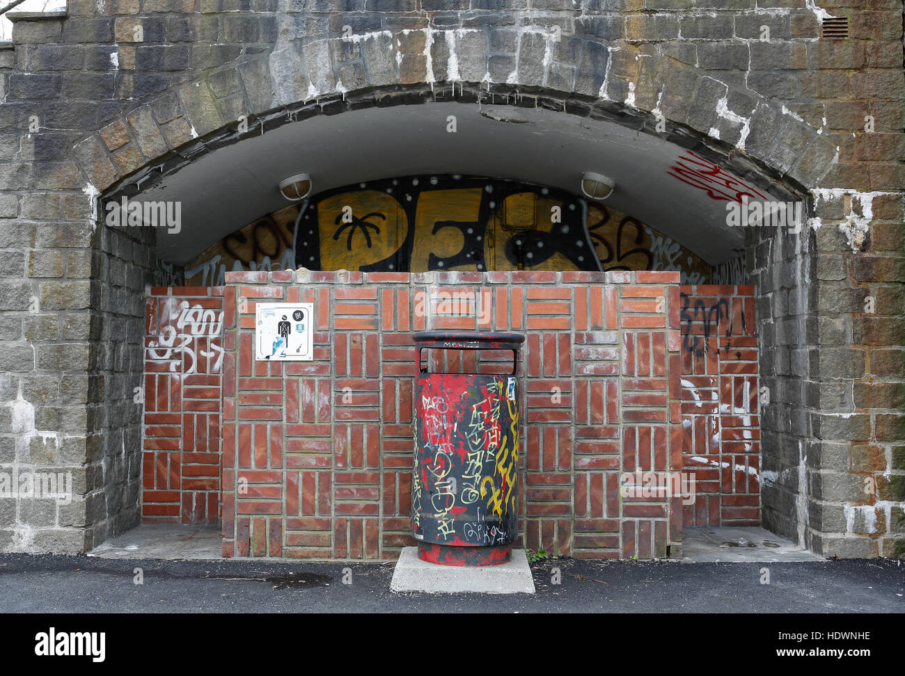 Öffentliche Toilette. Bergen, Norwegen. Stockfoto