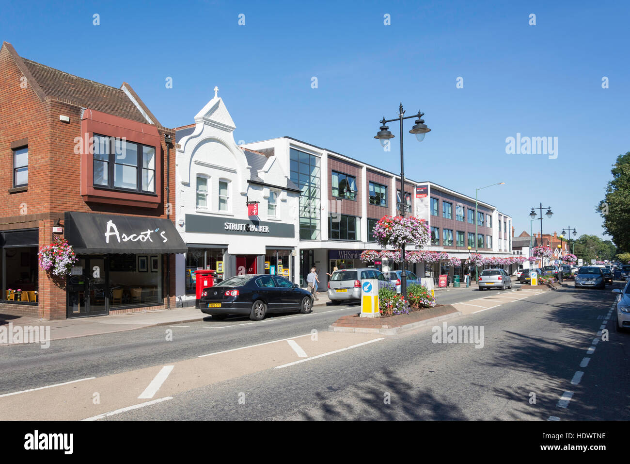 Ascot High Street, Ascot, Berkshire, England, Vereinigtes Königreich Stockfoto