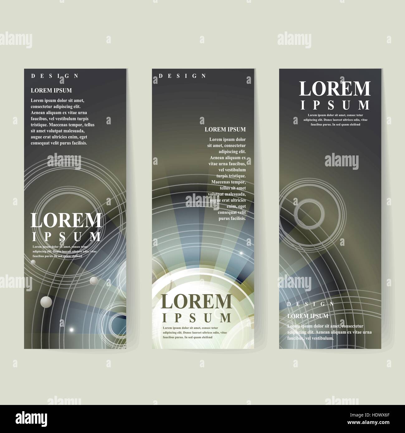 abstrakte Ägypten Stildesign für Banner gesetzt Vorlage Stock Vektor