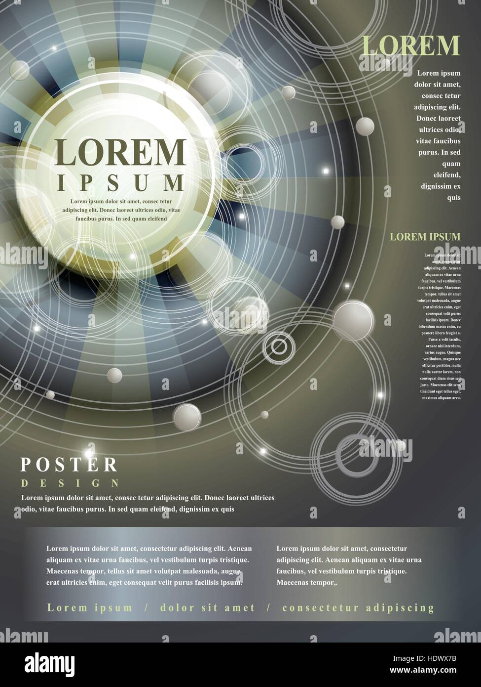abstrakte Ägypten Stildesign für Plakat-Vorlage Stock Vektor