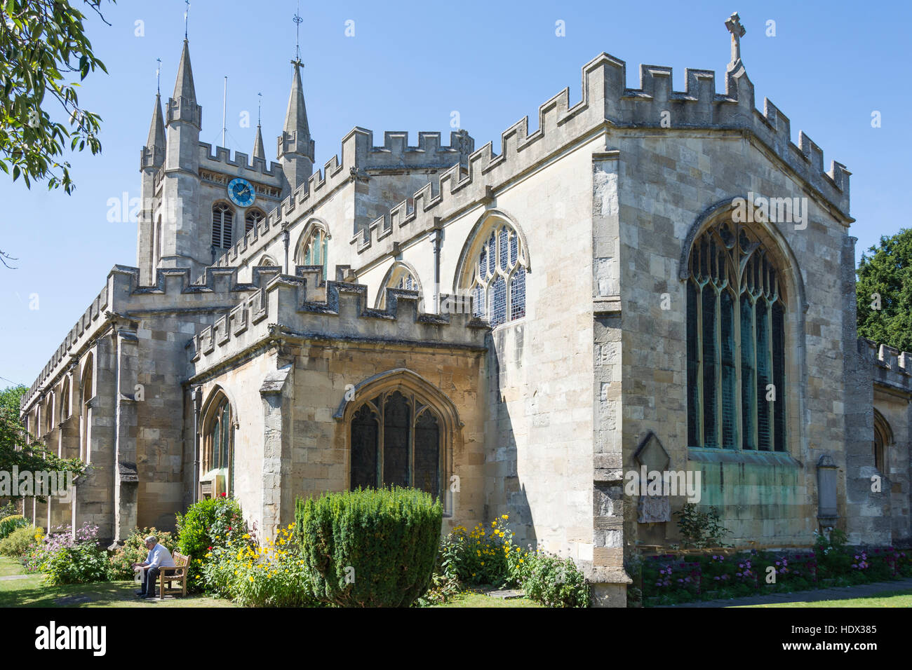 St-Nicolas-Kirche, Bartholomäus Street, Newbury, Berkshire, England, Vereinigtes Königreich Stockfoto