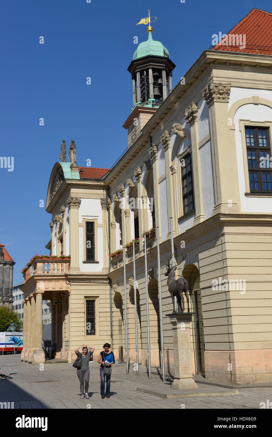 Altes Rathaus, Alter Markt, Magdeburg, Sachsen-Anhalt, Deutschland Stockfoto