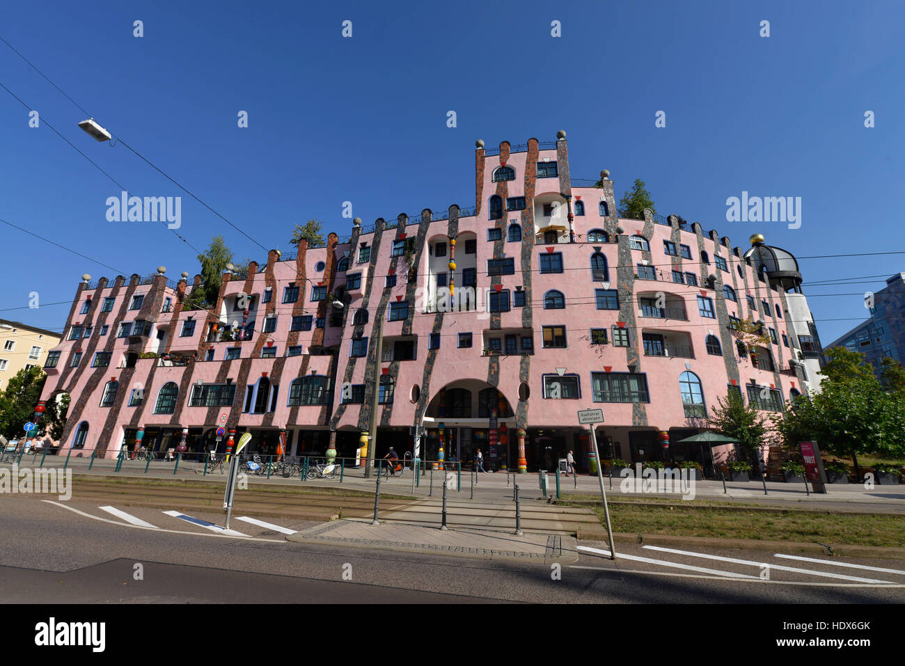 Gruene Zitadelle, Breiter Weg, Magdeburg, Sachsen-Anhalt, Deutschland Stockfoto