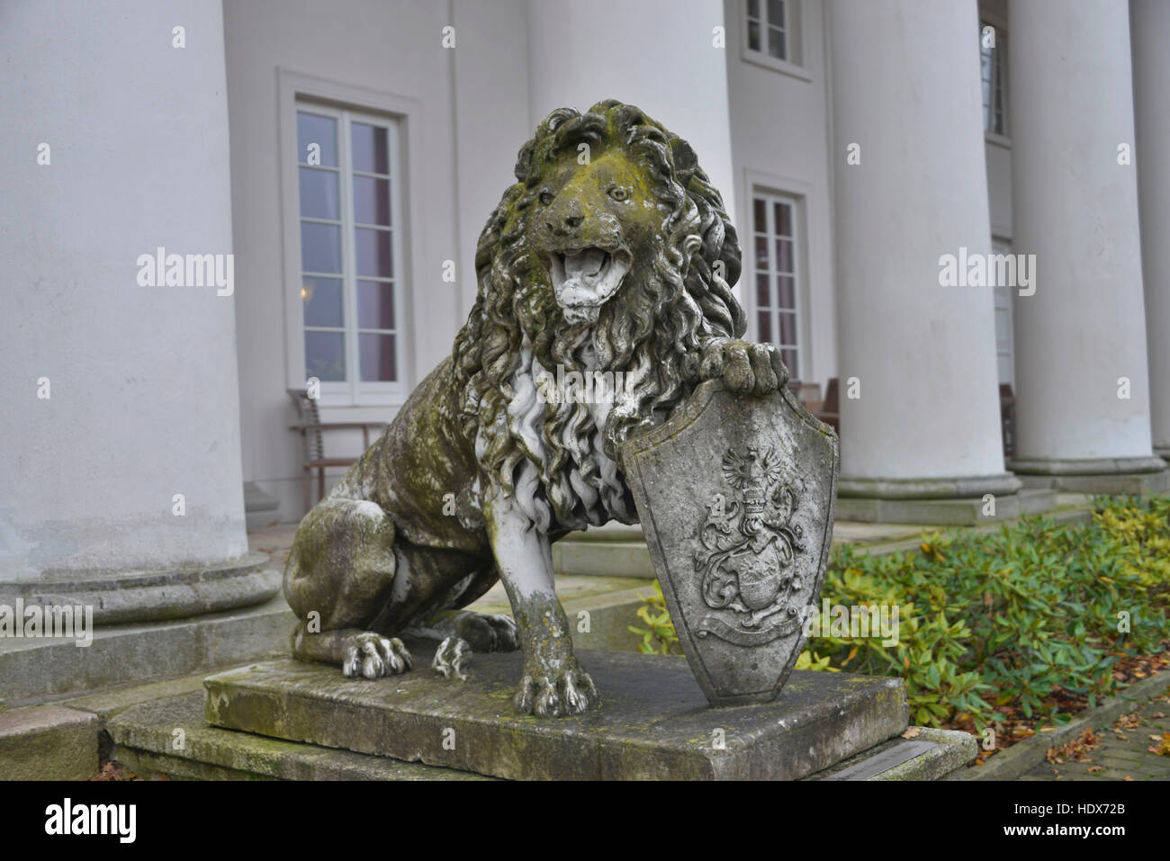 Loewe, Badehaus Goor, Fürst-Malte-Allee, Putbus, Rügen, Mecklenburg-Vorpommern, Deutschland Stockfoto