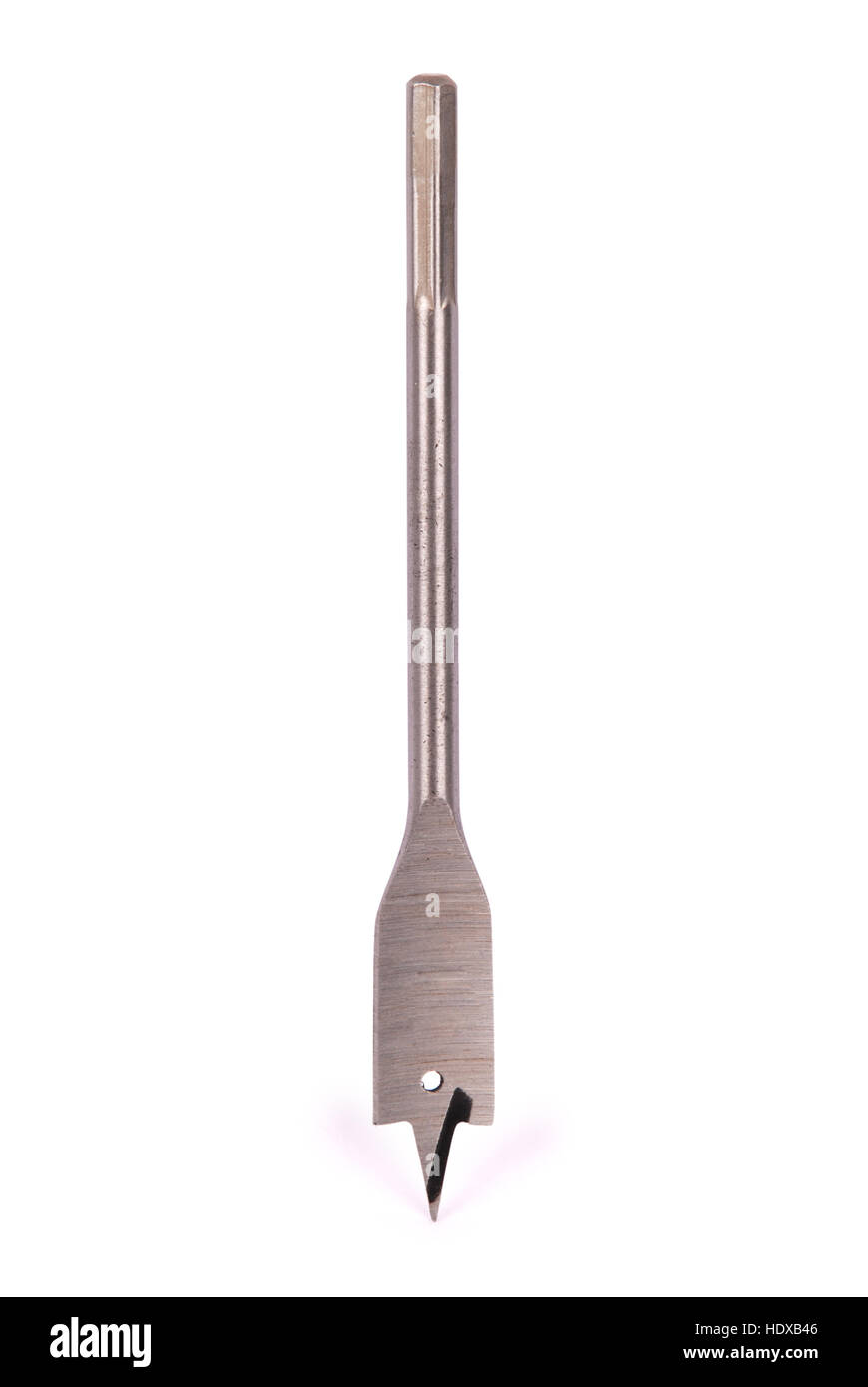 Spade Bohrer isoliert auf weißem Hintergrund mit weichen Schatten (Clipping-Pfad) Stockfoto